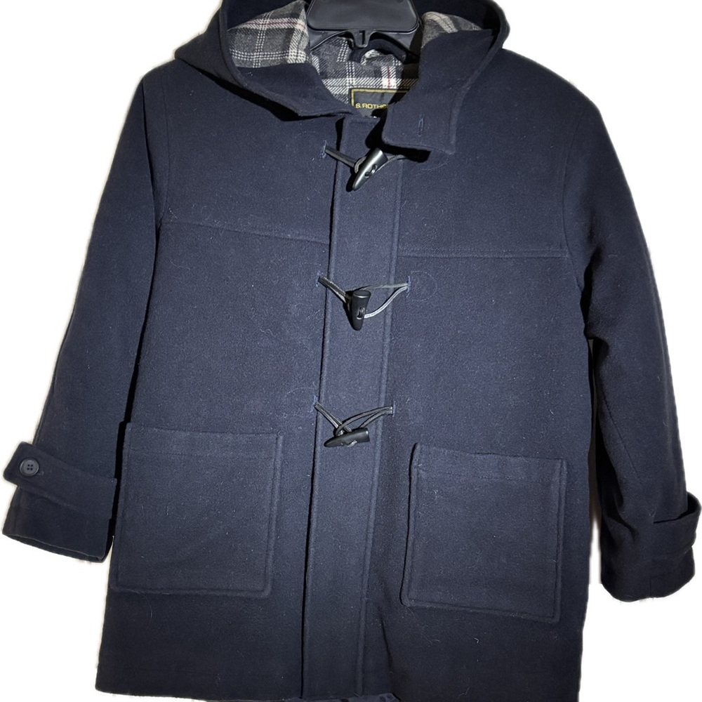 Rothschild Boy’s Dark Blue Toggle Pea Coat